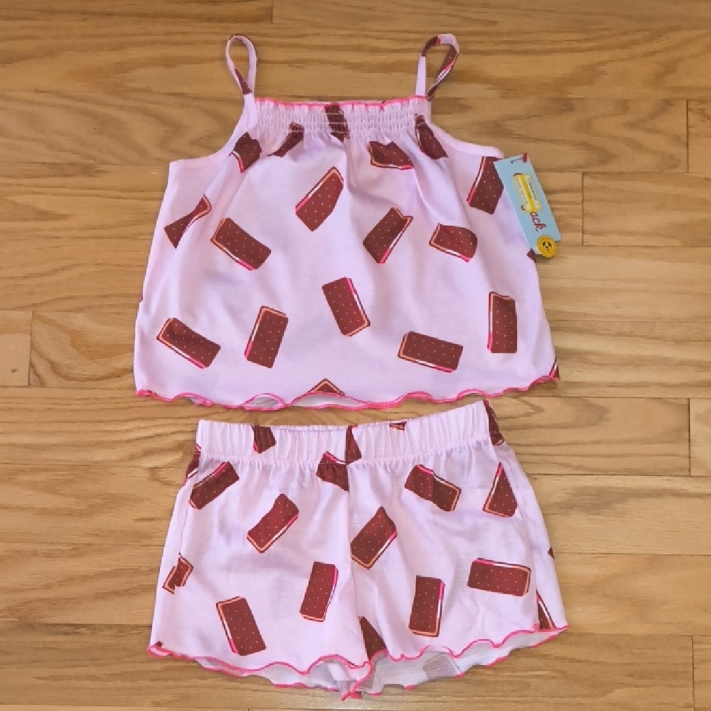 Cat & Jack Icecream Bar Pajama Set Size S 6/7 NWT